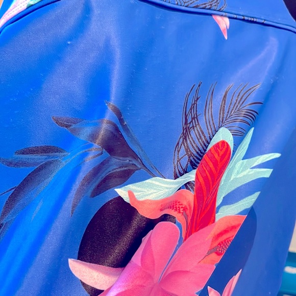 Blue Bikini Swim Skirt with Built in Bikini Bottoms Size 3X - Picture 7 of 7